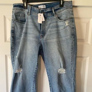 Women’s plus size cropped jeans